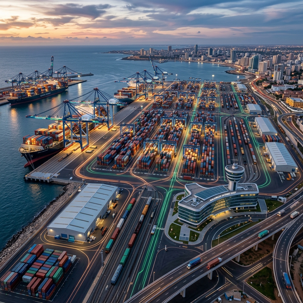 Modernized deepwater seaport