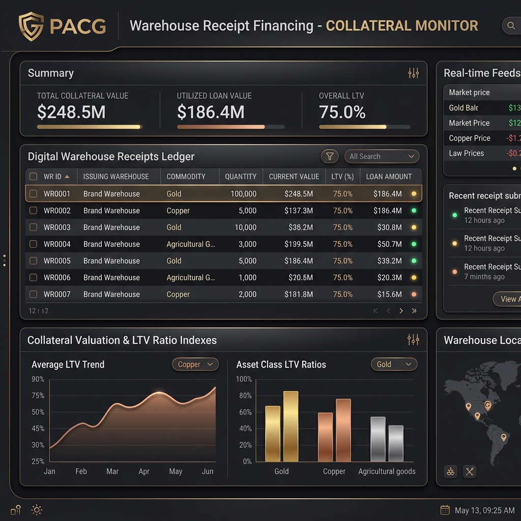 Warehouse Receipt Financing collateral ledger