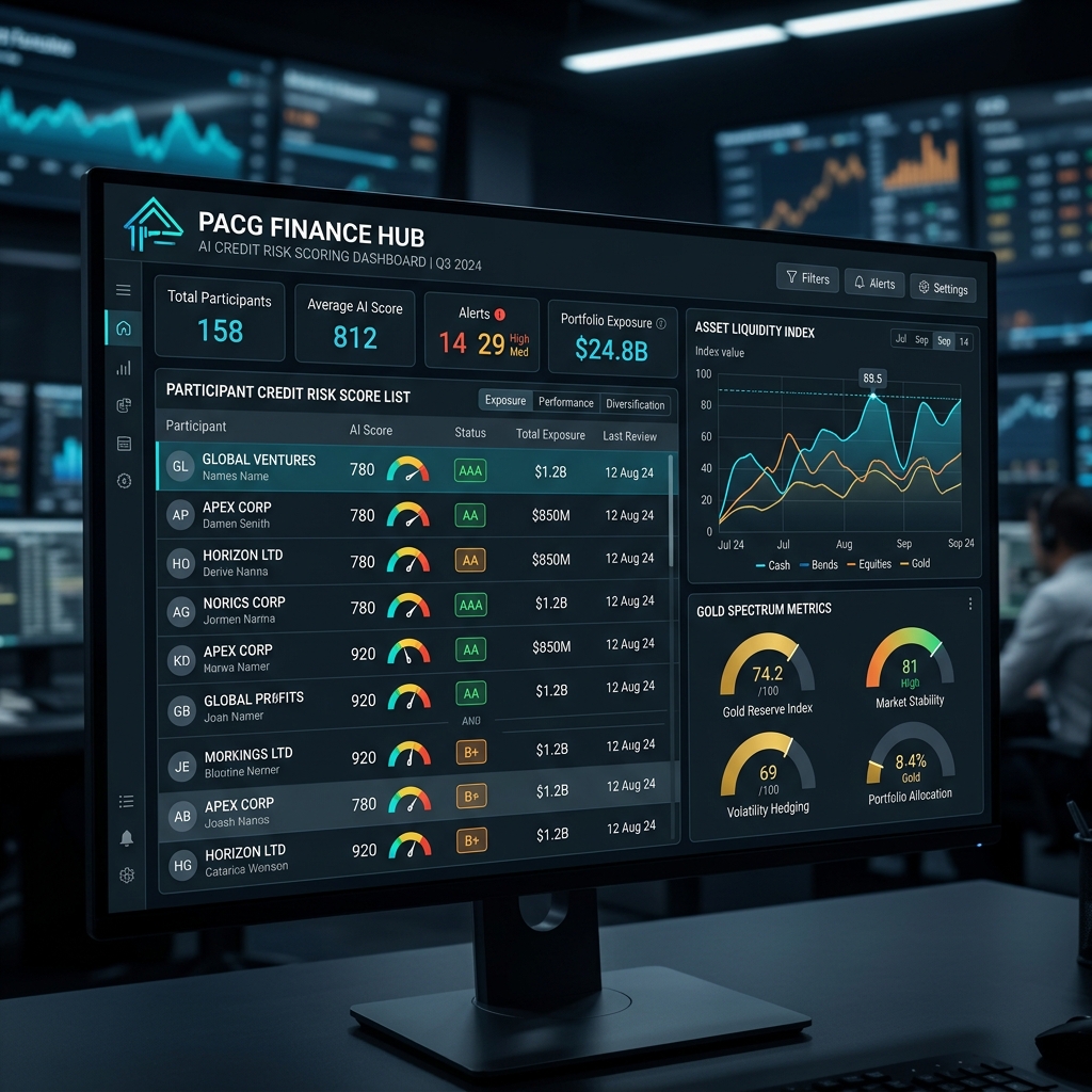 AI credit risk scoring dashboard