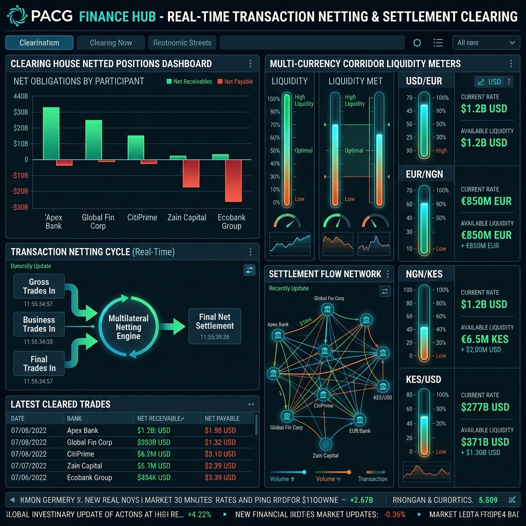 Real-time transaction netting and settlement