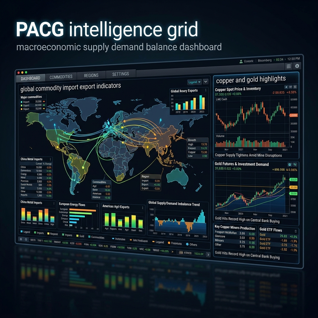 Macroeconomic supply/demand balance charts